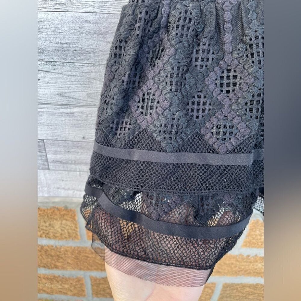 Jonathan SimkhaiMultimedia Threaded Mesh Mini Ruffle Dress size 6 - Picture 6 of 15